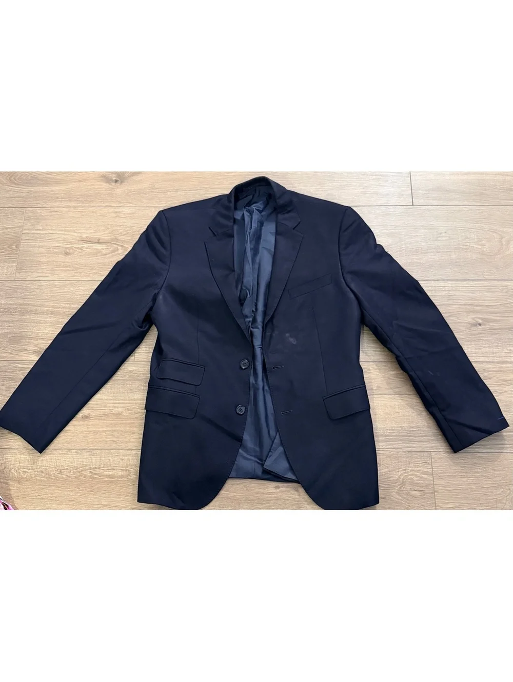 Men’s Navy Blue 2 Button Sport Coat Blazer Jacket Made in Turkey Formal Business